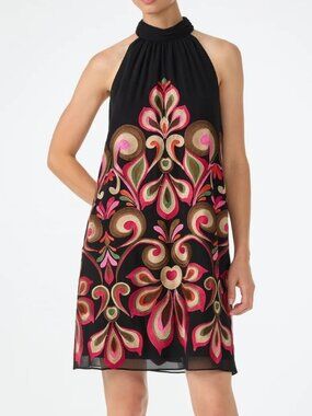 NWT Trina Turk Zana Embroidered Mini Dress